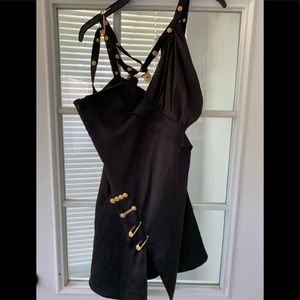 Versace Baroque Safety-Pin Mini Dress Size 36🔥